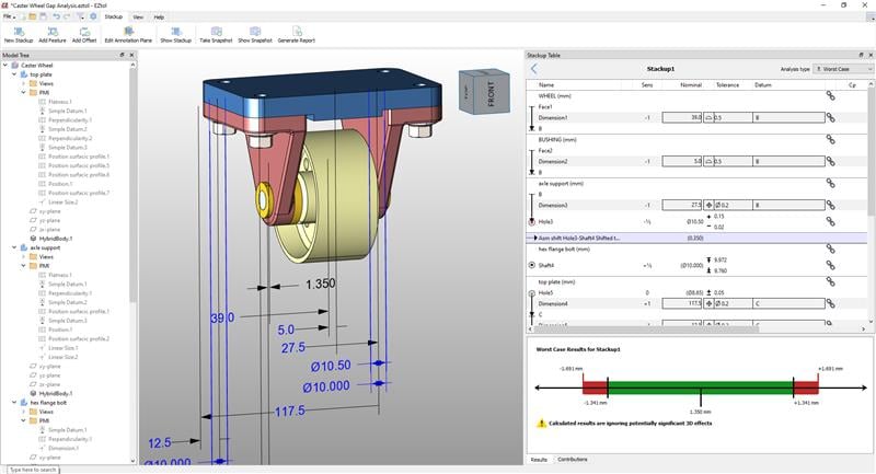 Sigmetrix's EZtol software