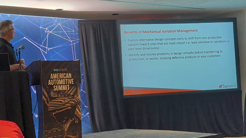 Stephen - auto summit presentation - benefits mechanical variation management
