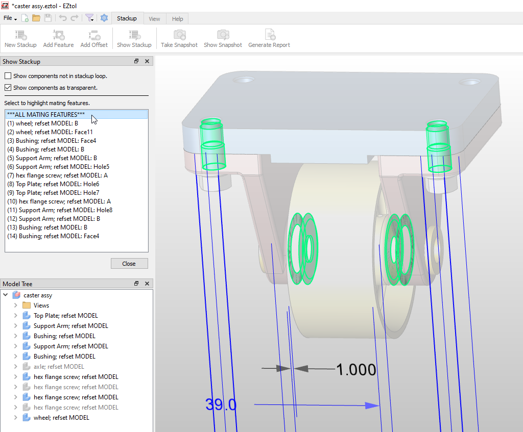 EZtol v2.3 Streamlines 1-D Tolerance Stackups | Sigmetrix