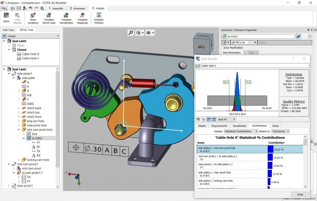 Newest Version of CETOL 6σ 10.4 Tolerance Analysis Software Released
