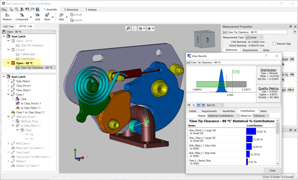 Include Effects of Thermal Expansion in your Model with CETOL 6σ v11.2